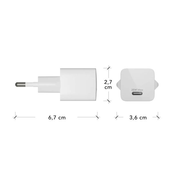 dbramante1928 re-charge | Wall Charger - USB-C 25 Watt - Wit