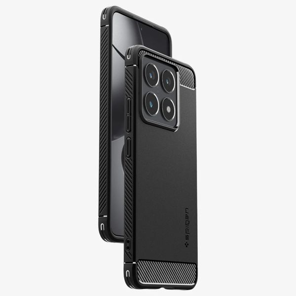 Spigen Rugged Armor Backcover Xiaomi 14T Pro - Matte Black