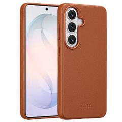Accezz Leather Back Cover with MagSafe Samsung Galaxy S26 - Sienna Brown