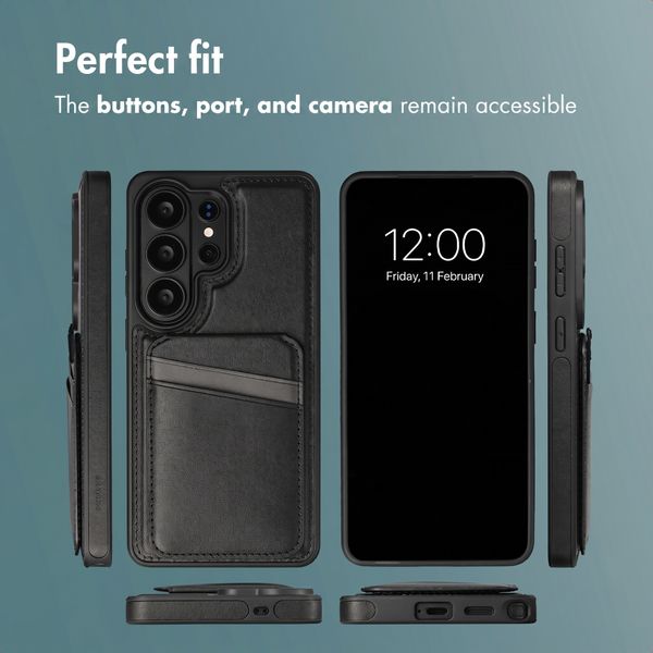 imoshion Back Cover with Card Holder and Stand Samsung Galaxy S26 Ultra - Black