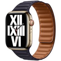 Apple Leather Link Apple Watch | 44/45/46/49 mm - Size S/M - Ink