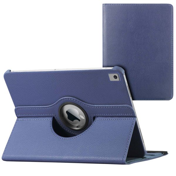 imoshion 360° draaibare Bookcase iPad 9 (2021) 10.2 inch / iPad 8 (2020) 10.2 inch / iPad 7 (2019) 10.2 inch - Donkerblauw