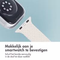 imoshion Siliconen geweven bandje Apple Watch | 38/40/41/42 mm - Sterrenlicht