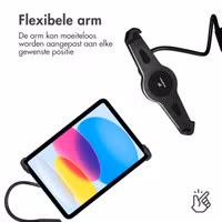 imoshion Flexibele tablethouder bureau - inclusief telefoonhouder - Zwart
