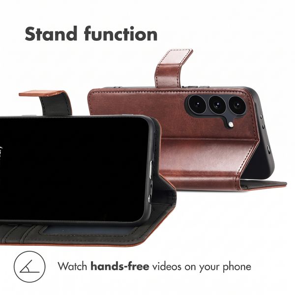 imoshion Luxury Bookcase Samsung Galaxy S26 FE - Dark Brown