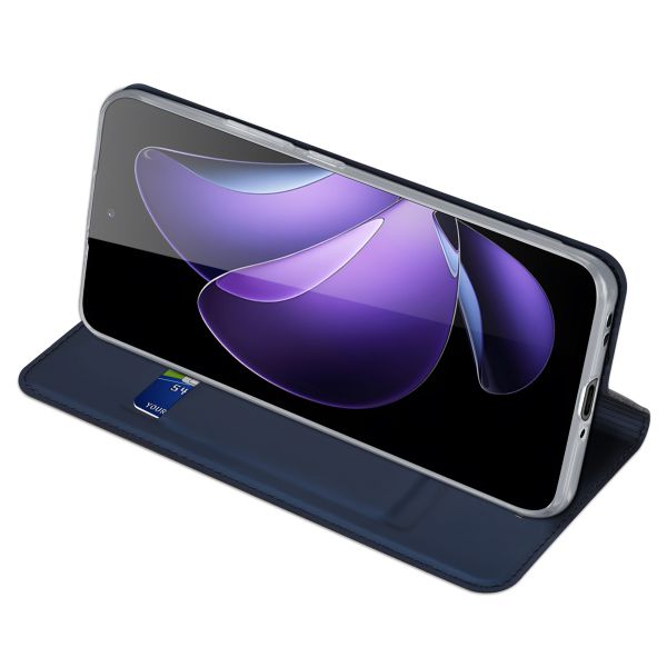 Dux Ducis Slim Softcase Bookcase Oppo Reno 13 - Donkerblauw