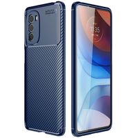 imoshion Carbon Softcase Backcover Motorola Moto G41 - Blauw