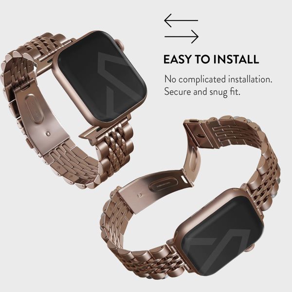 Burga Steel strap Apple Watch | 44/45/46/49 mm - Rose Gold