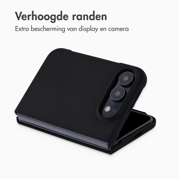 Accezz Liquid Silicone Backcover met MagSafe Apple iPhone Duo - Zwart