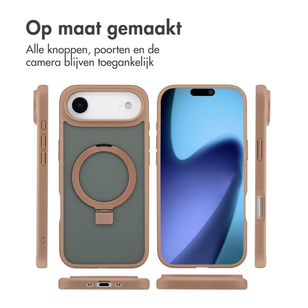 Accezz Ring Stand Backcover met MagSafe Apple iPhone Air - Bruin