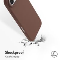 Accezz Liquid Silicone Back Cover with MagSafe Apple iPhone Air - New Tea Brown