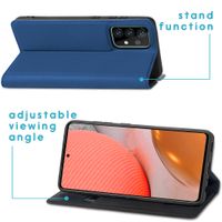 imoshion Slim Folio Bookcase Samsung Galaxy A72 - Donkerblauw