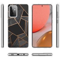 imoshion Design hoesje Samsung Galaxy A72 - Grafisch Koper / Zwart