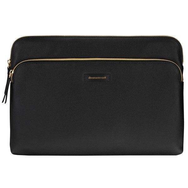 dbramante1928 Paris+ Sleeve - Laptop hoes 14 inch - Echt leer - MacBook Pro 14 inch - Night Black