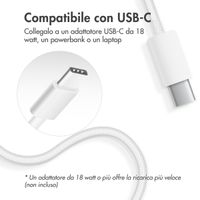 Accezz Wireless Charger USB-C - MagSafe en Qi2 Draadloze Oplader - 1 meter - Wit