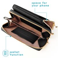 imoshion Vegan Lederen Telefoontasje Crossbody - Zwart