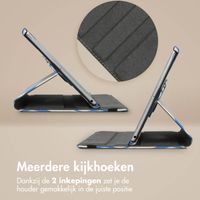 imoshion 360° Draaibare Design Bookcase Apple iPad Pro 11 (2022 / 2021 / 2020 / 2018) - White Blue Stripes
