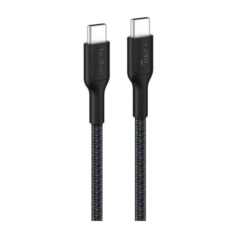 Belkin BoostCharge Pro Braided USB-C naar USB-C kabel - 1 meter - Zwart