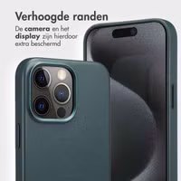 Accezz Leather Bookcase 2-in-1 met MagSafe Apple iPhone 15 Pro Max - Cedar Green