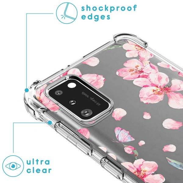 imoshion Design hoesje met koord Samsung Galaxy A41 - Blossom Watercolor