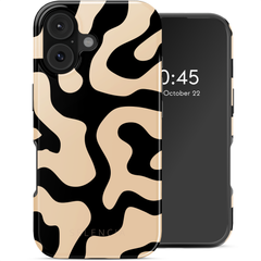 Selencia Vivid Back Cover with MagSafe Apple iPhone 17 - Art Wave Black