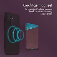 Accezz Leren Kaarthouder - Geschikt voor MagSafe en Qi2 - Heath Purple