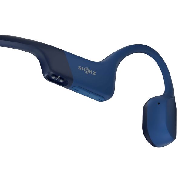 Shokz OpenRun - Standaard maat - Open-Ear draadloze oordopjes - Bone conduction - Blauw