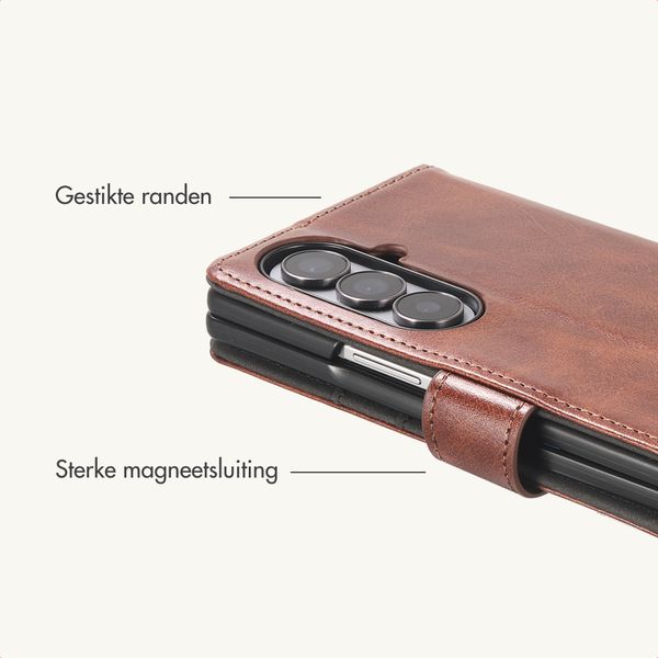 imoshion Luxe Bookcase Samsung Galaxy Z Fold 8 Ultra - Donkerbruin