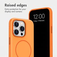 imoshion Colour Back Cover with Thin MagSafe Ring Apple iPhone 15 Pro - Orange