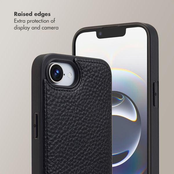 Selencia Nova Phone Case with Cord and Card Holder Apple iPhone 17e / 16e - Black
