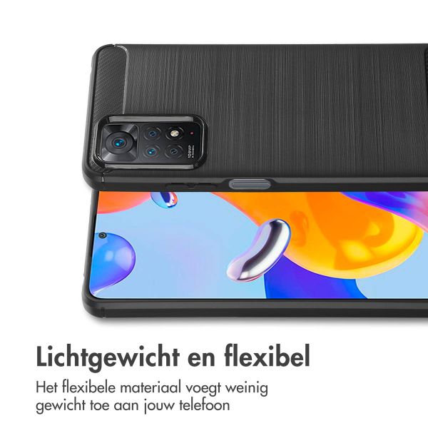 imoshion Brushed Backcover Xiaomi Redmi Note 11 Pro - Zwart