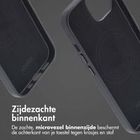 Accezz MagSafe Leather Backcover Apple iPhone 15 - Onyx Black