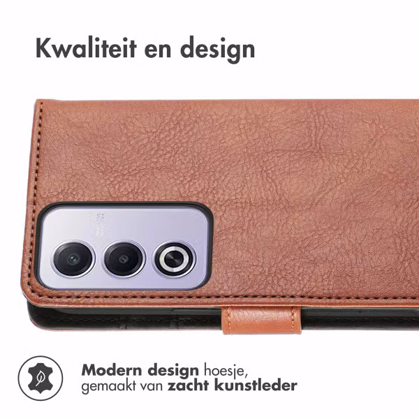 imoshion Luxe Bookcase Oppo A80 5G - Bruin