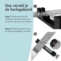 imoshion Premium smartwatch bandje toolkit - Inkorter smartwatch / horloge bandjes - Zwart