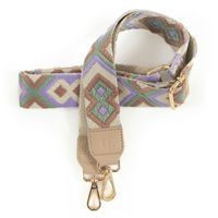 Dutchies Phone Strap - Universeel verstelbaar telefoonkoord - Cleo Lilac / Beige