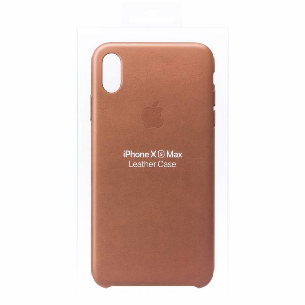 Apple Leather Backcover Apple iPhone Xs Max - Saddle Brown