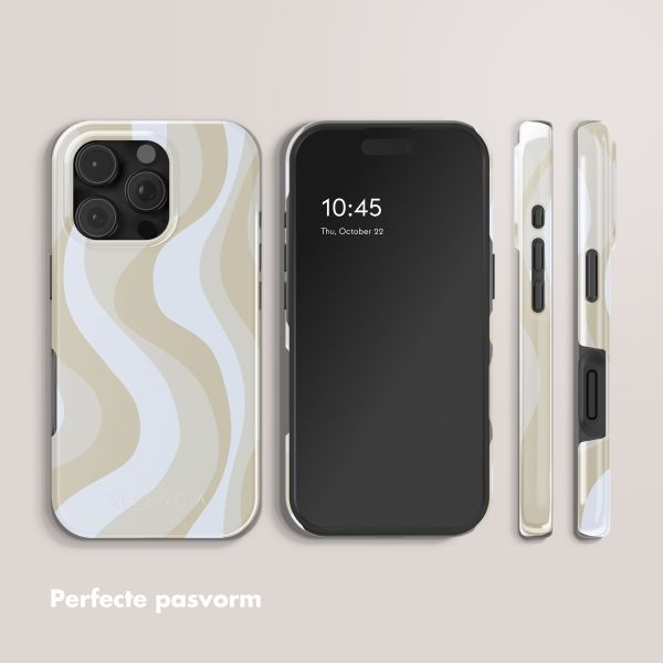 Selencia Vivid Backcover met MagSafe Apple iPhone 16 Pro - Desert Waves Beige