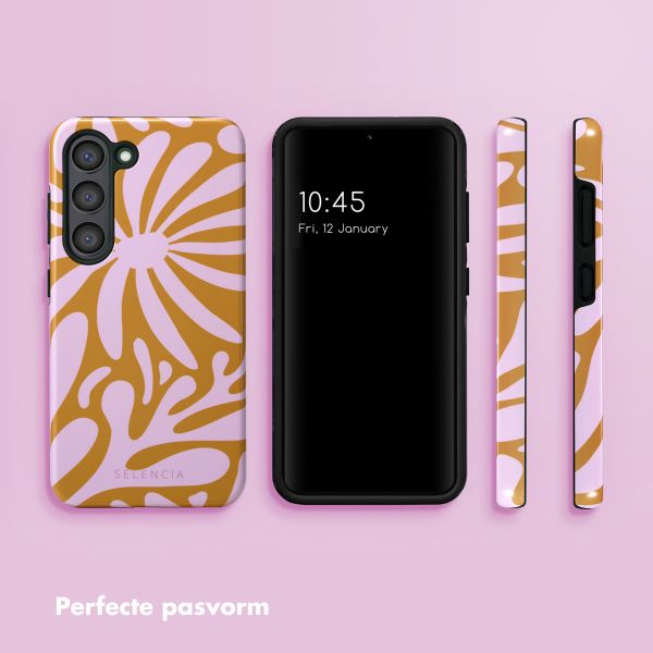 Selencia Vivid Backcover Samsung Galaxy S23 - Modern Bloom Pink