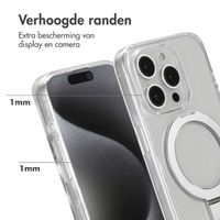 Accezz Ring Stand Backcover met MagSafe Apple iPhone 15 Pro - Transparant