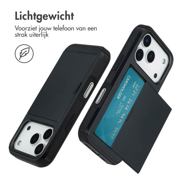 imoshion Backcover met pasjeshouder Apple iPhone 17 Pro - Zwart