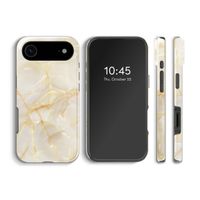 Selencia Vivid Backcover met MagSafe Apple iPhone Air - Golden Beige Marble