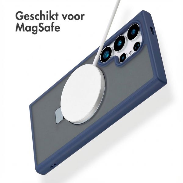 Accezz Ring Stand Backcover met MagSafe Samsung Galaxy S24 Ultra - Blauw