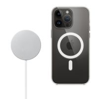 Apple Clearcase voor de Apple iPhone 14 Pro Max + Apple MagSafe Draadloze Oplader 25W - 1 meter