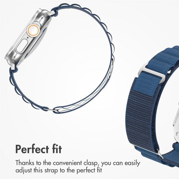 Accezz Nylon Alpine Band Apple Watch | 44/45/46/49 mm - Dark Blue