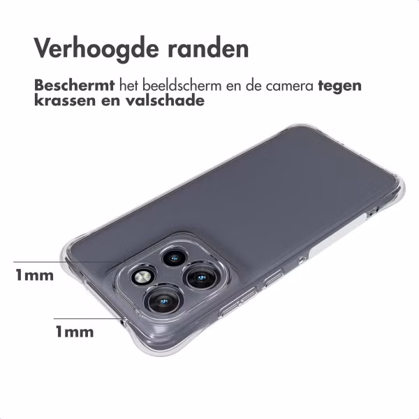 Accezz Clear Backcover Motorola Edge 60 Neo - Transparant