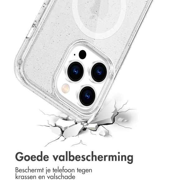 imoshion Sparkle Backcover met MagSafe Apple iPhone 14 Pro Max - Glitter Transparant
