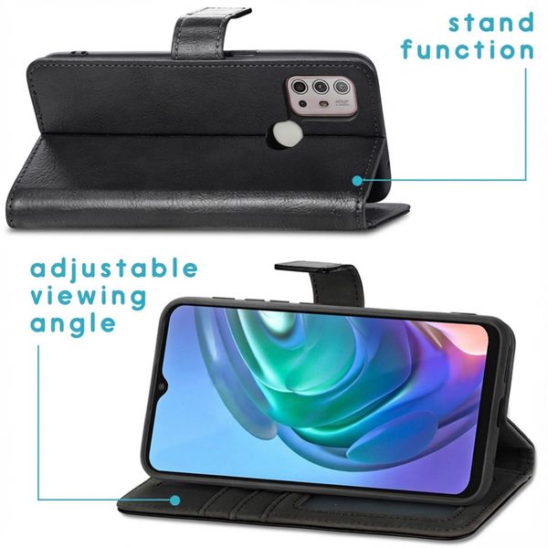 imoshion Luxe Bookcase Motorola Moto G30 / G20 / G10 (Power) - Zwart