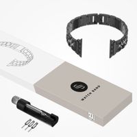 Selencia Sparkle schakelband Apple Watch Series 1 t/m 9 / SE (38/40/41 mm) | Series 10 / 11 (42 mm) - Zwart