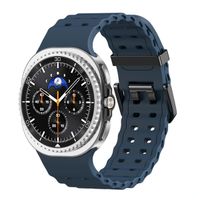 imoshion Ocean Siliconenband Samsung Galaxy Watch 8 (40/44mm) / Classic (46mm) - Donkerblauw