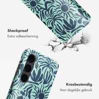 Selencia Vivid Tough Backcover Samsung Galaxy S24 - Tropical Vibes Light Blue